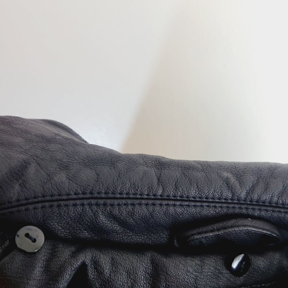 Coco Colette Pleather Biker Bomber Jacket - Picture 11 of 12
